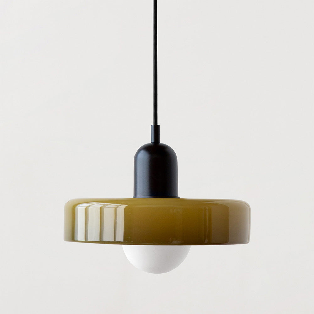 GleaMore – Bauhaus Hanglamp in Stijlvol Gekleurd Glas