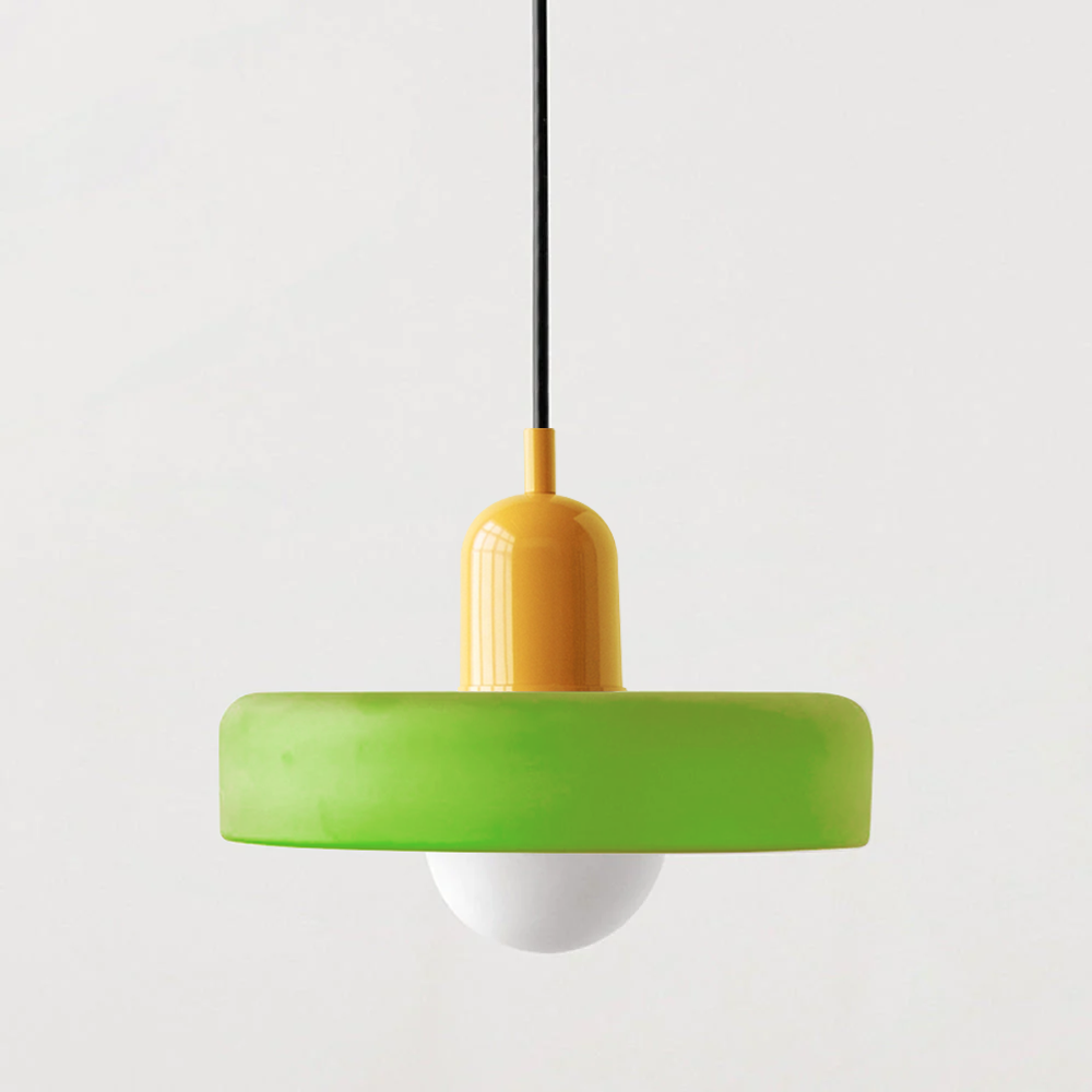 GleaMore – Bauhaus Hanglamp in Stijlvol Gekleurd Glas