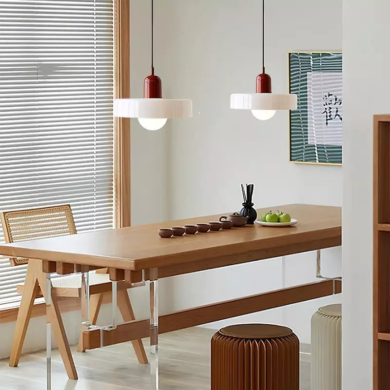 GleaMore – Bauhaus Hanglamp in Stijlvol Gekleurd Glas