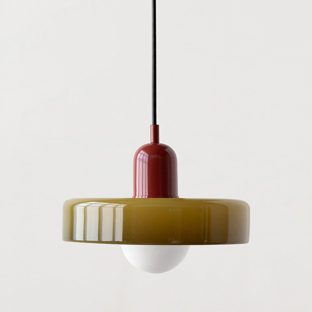 GleaMore – Bauhaus Hanglamp in Stijlvol Gekleurd Glas