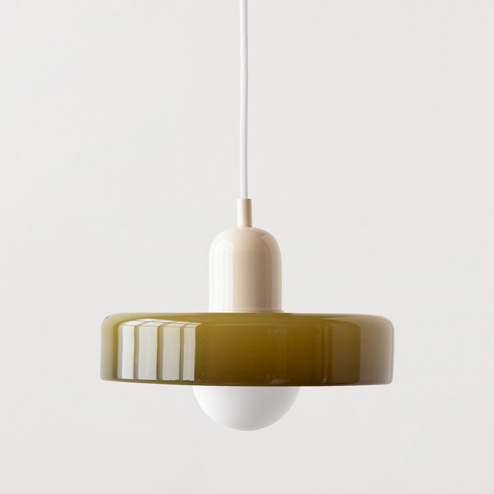 GleaMore – Bauhaus Hanglamp in Stijlvol Gekleurd Glas