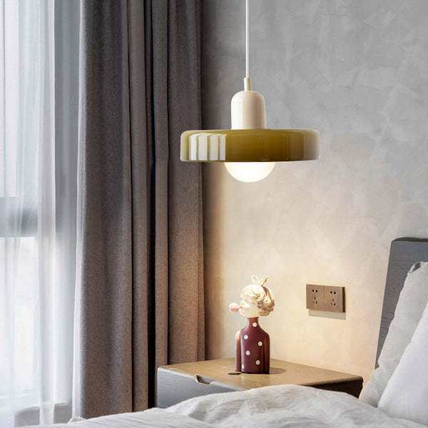 GleaMore – Bauhaus Hanglamp in Stijlvol Gekleurd Glas