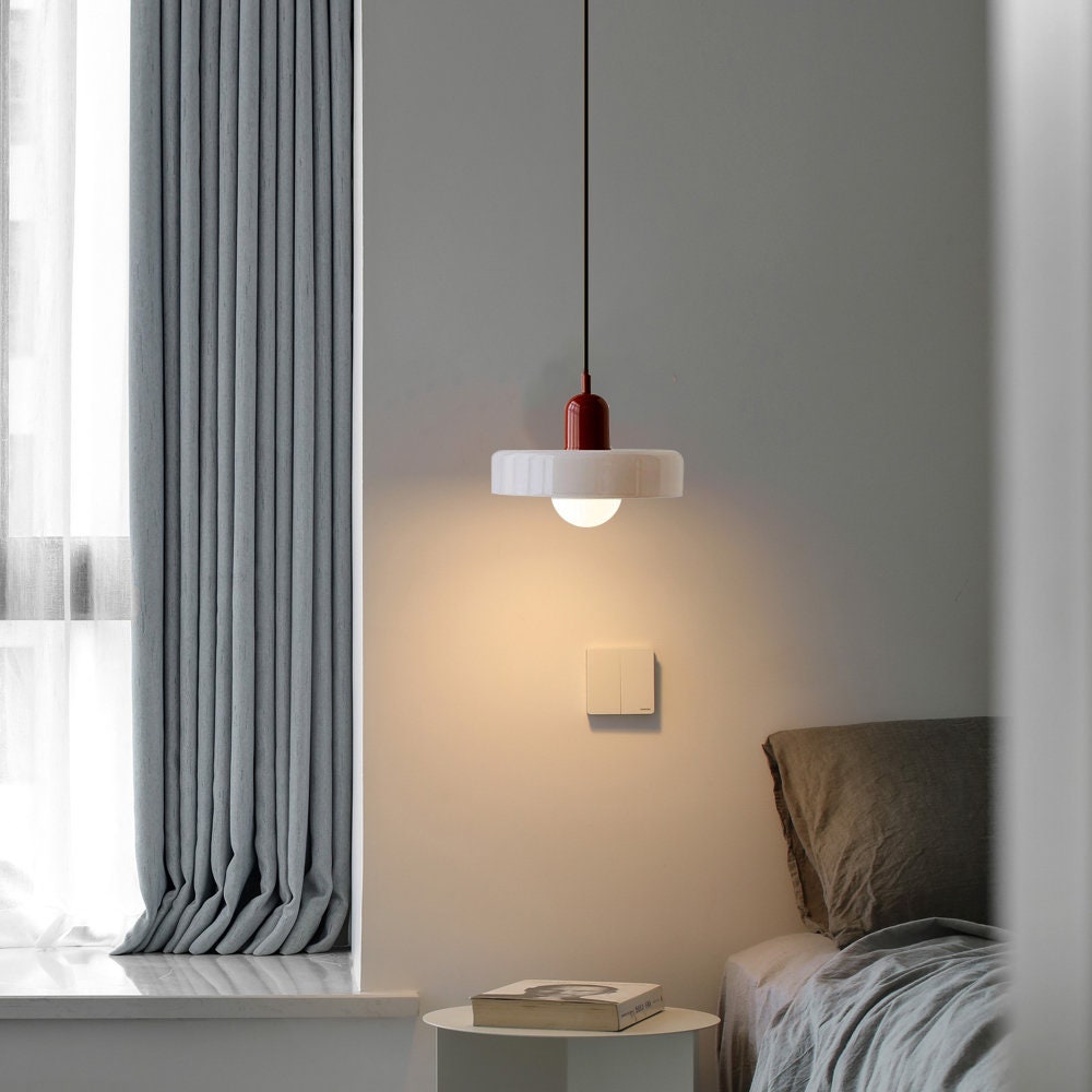 GleaMore – Bauhaus Hanglamp in Stijlvol Gekleurd Glas